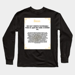 Seneca: the philosopher who helps you find your direction Long Sleeve T-Shirt